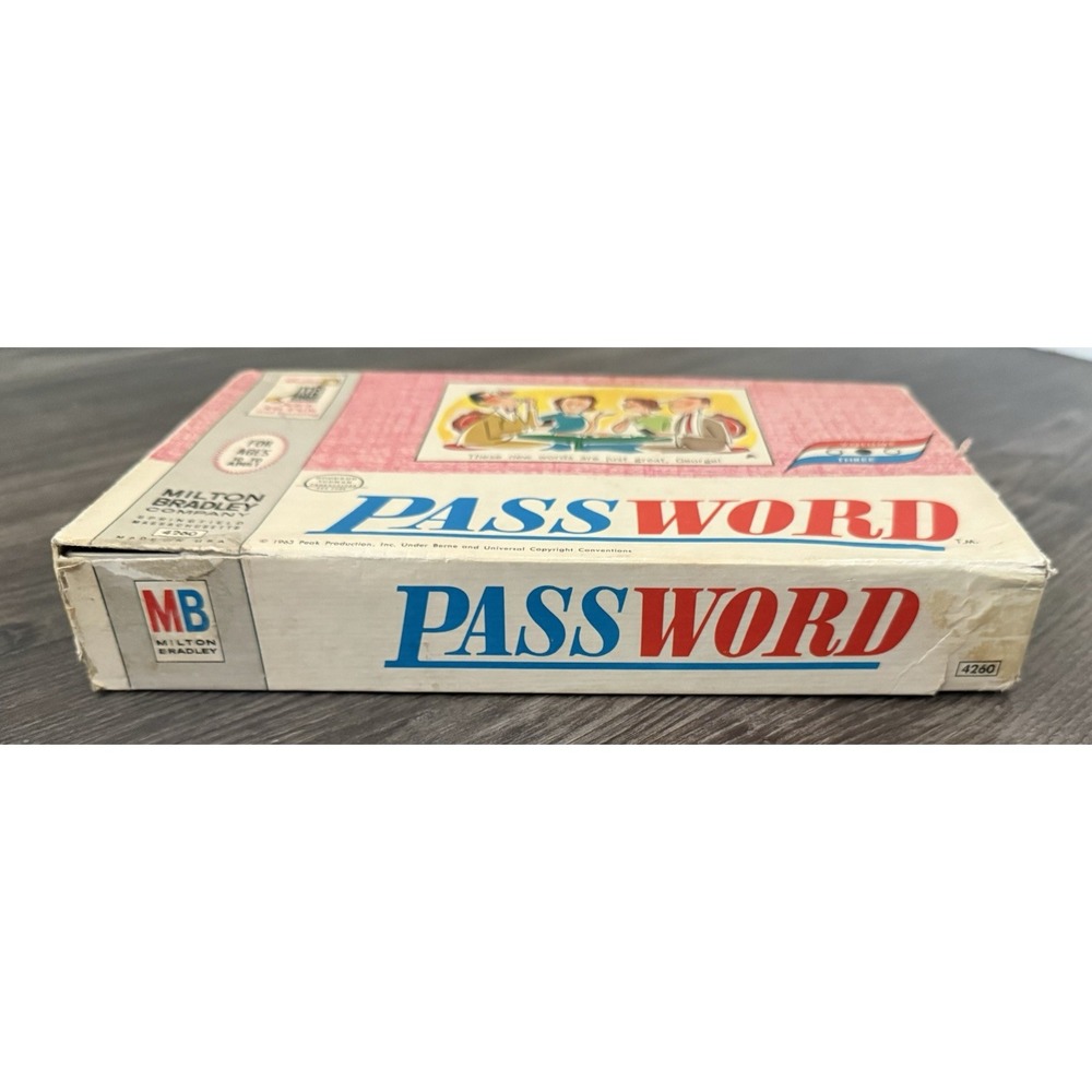 Vintage 1962 Password 12th Edition Board Game 4260 Milton Bradley Complete New - Picture 9 of 12